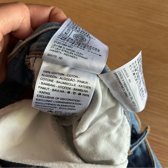 Levi’s Premium Big E Wedgie Straight Button Fly Jeans Women’s 25 - Picture 4 of 11